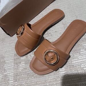 Reef Brown Leather Sandals Steve Madden size 8